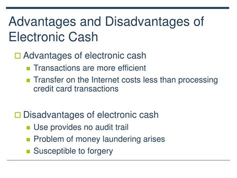 What are the Advantages and Disadvantages of Electronic .